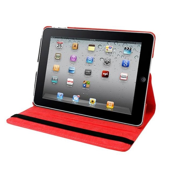 Natico Originals 60-IA360-RD Ipad Air 360 Faux Case; Red 60-IA360-RD - main